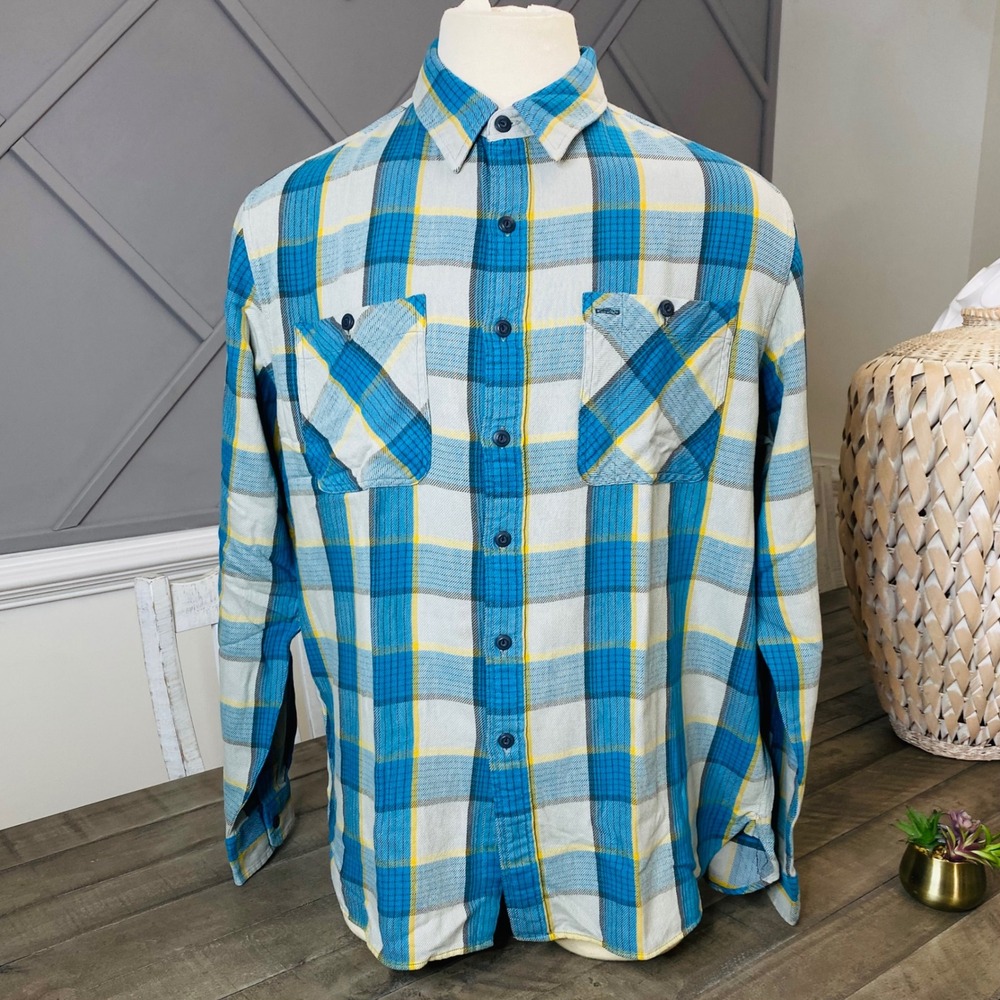 Double RRL Ralph Lauren Plaid Twill Workshirt Checkered Flannel Sz M NWOT!